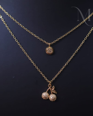 Cherry Charm Anti-Tarnish Chain