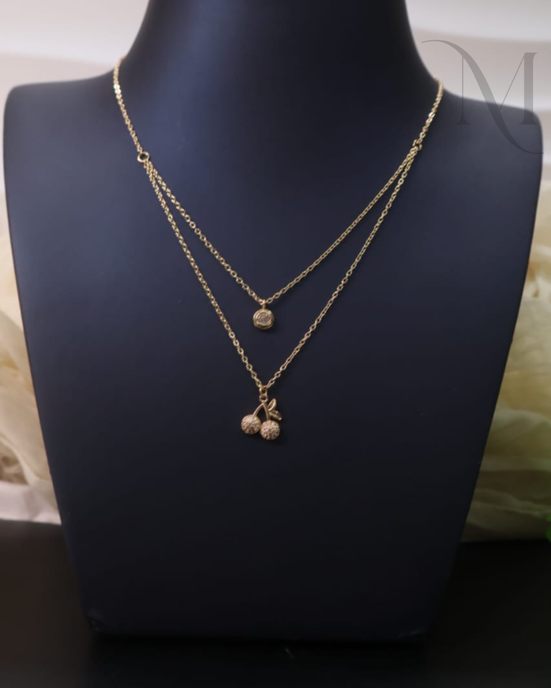 Cherry Charm Anti-Tarnish Chain