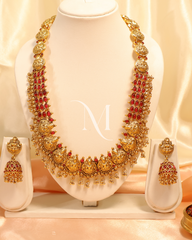 Crimson Divinity: Lakshmi & Yali Bridal Haram