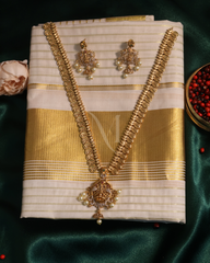 Regal Reverence: Lakshmi Coin Temple Necklace Set