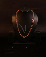 Red Radiance: Minimal Dual-Chain Beaded Haram