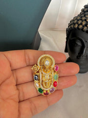 Navaratna studded Balaji Pendant