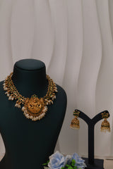 Divine Lakshmi Temple Necklace Set