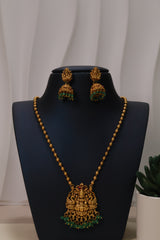 Antique Lakshmi Temple Pendant Necklace Set