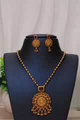 Regal Temple Coin Necklace Set