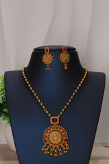 Regal Temple Coin Necklace Set
