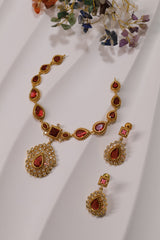 Ruby Radiance Necklace Set