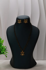 Lotus Design Gold Mangalsutra Set