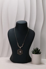 Antique Floral Pendant Necklace