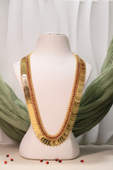 Traditional Gold Temple Coin Long Necklace