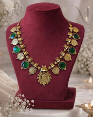 Lakshmi Palakka Kasu Necklace - Premium Vishu Special