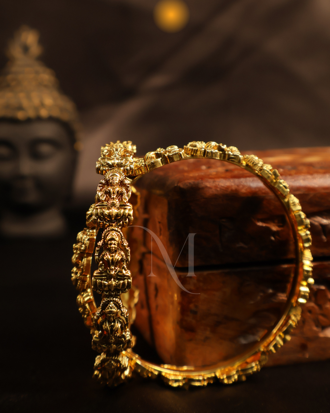 Divinity in Gold – Temple-Inspired Goddess Bangles