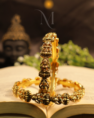Divinity in Gold – Temple-Inspired Goddess Bangles