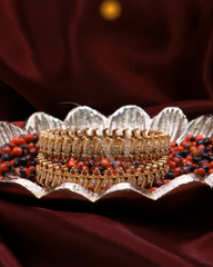 Heritage Grace – Peacock-Inspired Gold Bangles