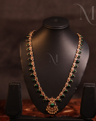 Traditional Emerald & Ruby Gold Necklace – Regal Heritage Design