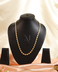 Graceful Gold-Plated Pearl Stone Necklace