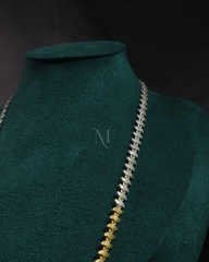 Dual-Tone Traditional Long Chain Necklace