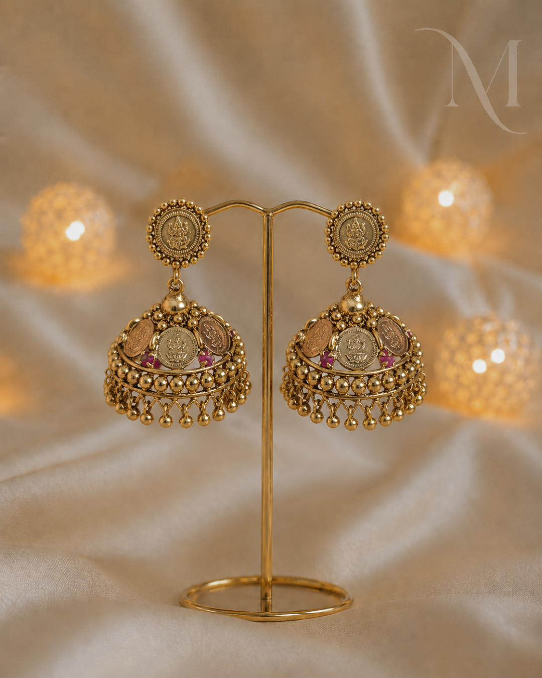 Antique Lakshmi Jumka - Premium