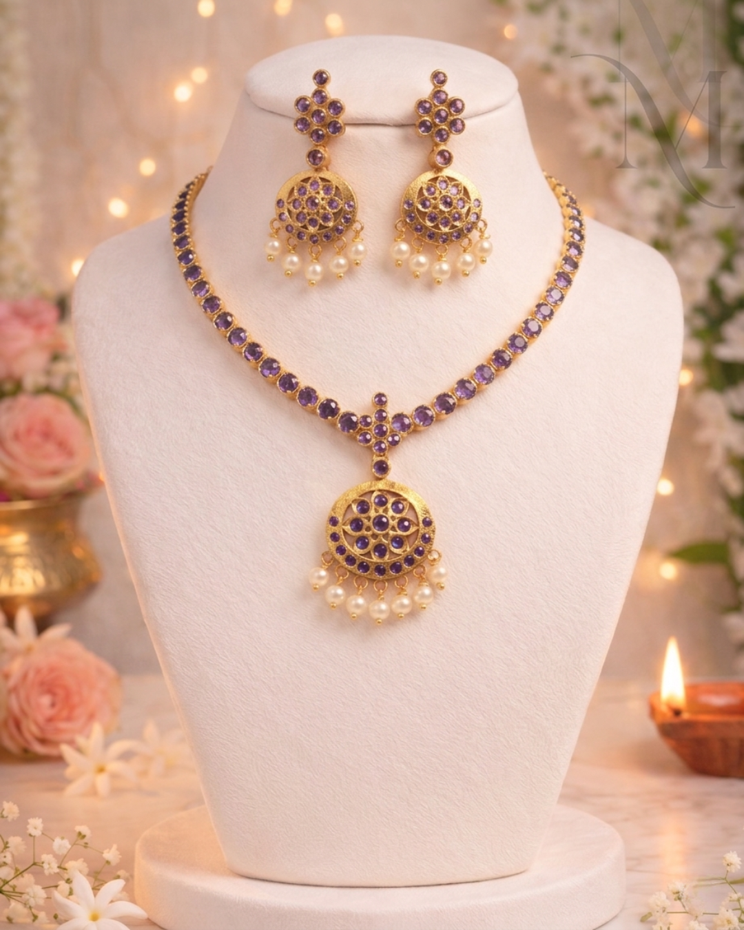 Manika Exclusive Lavender Kemp Attigai